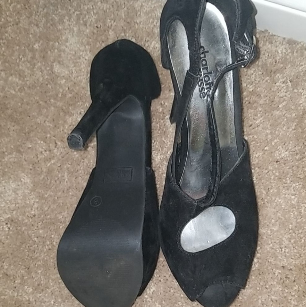 Black high heels
